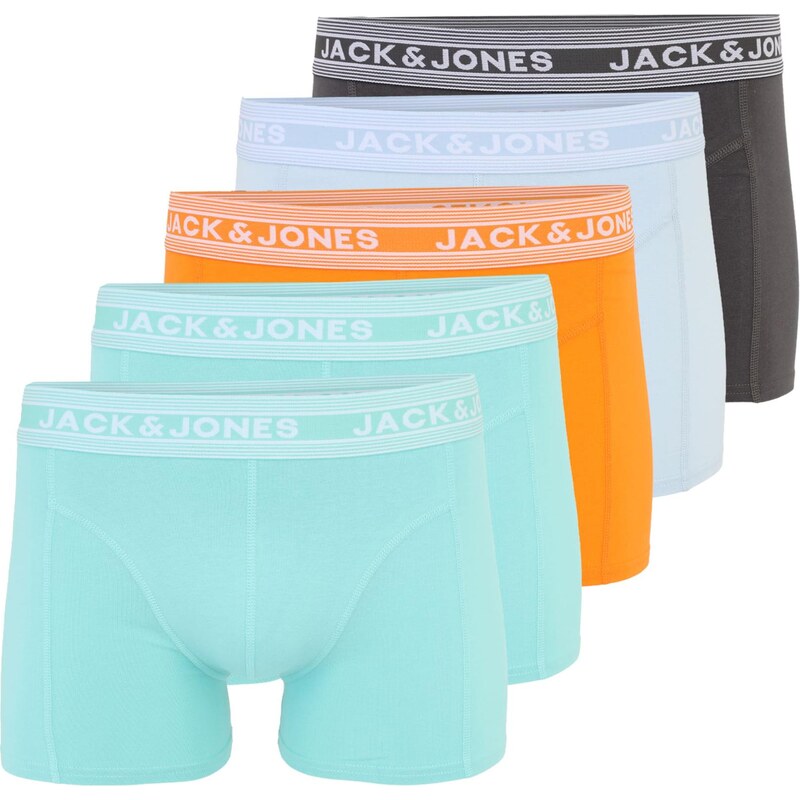 JACK & JONES Boxerky JACHUSH pastelovo modrá / antracitová / mätová / 67137648