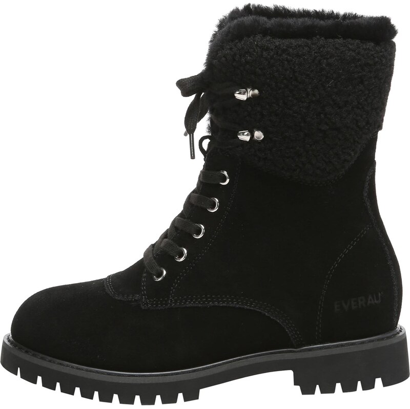 Everau Šnurovacie členkové čižmy Sittella čierna 67152057