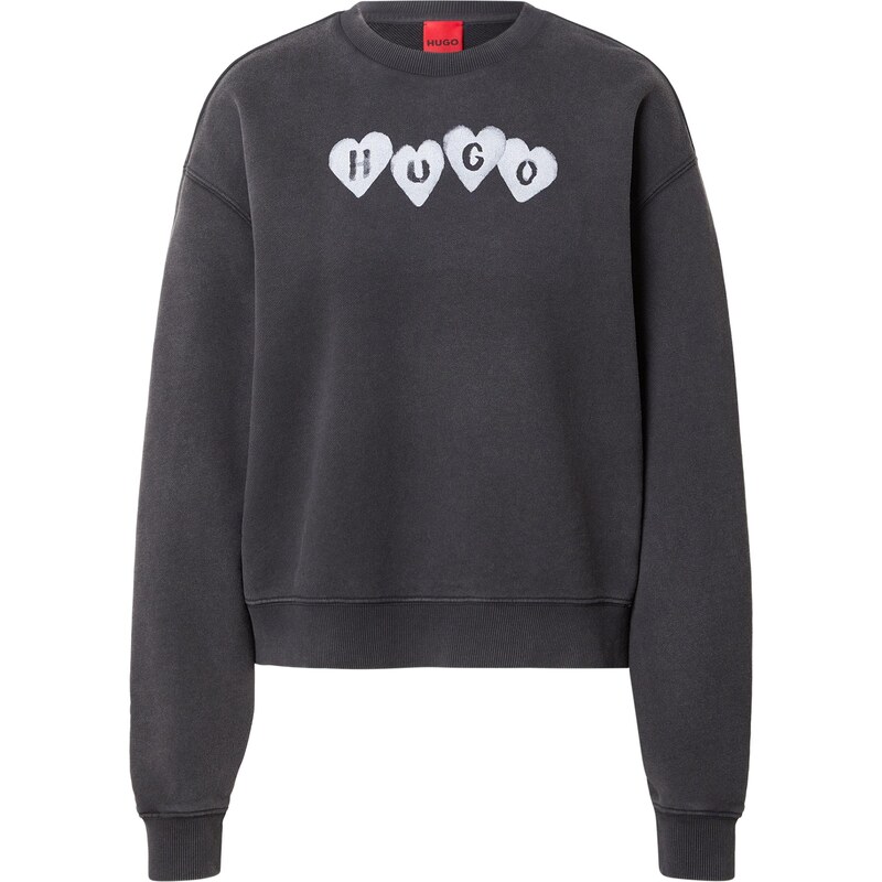 HUGO Mikina Deroxina_8 čierna / biela 67137696