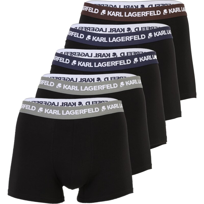 Karl Lagerfeld Boxerky modrá / čokoládová / sivá / čierna 67137746