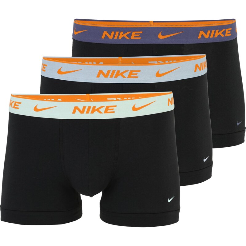 NIKE Underwear Boxerky modrá / oranžová / čierna / biela 67137761
