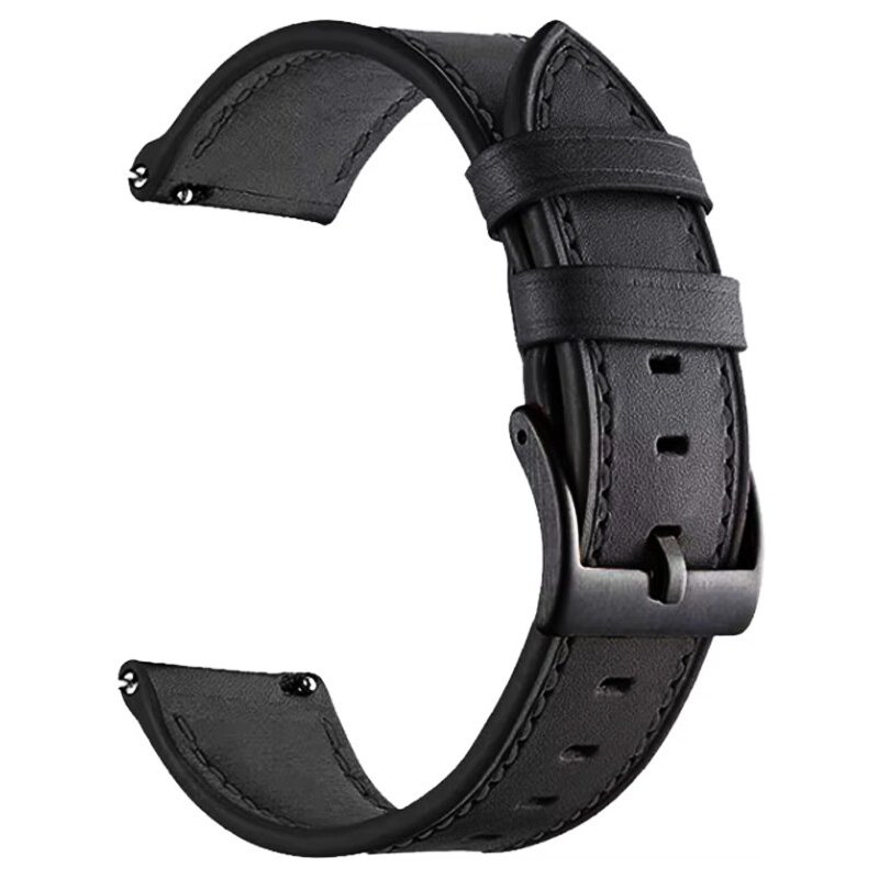 Madvell Kožený remienok čierny s čiernym zapínaním 20 mm 67142915