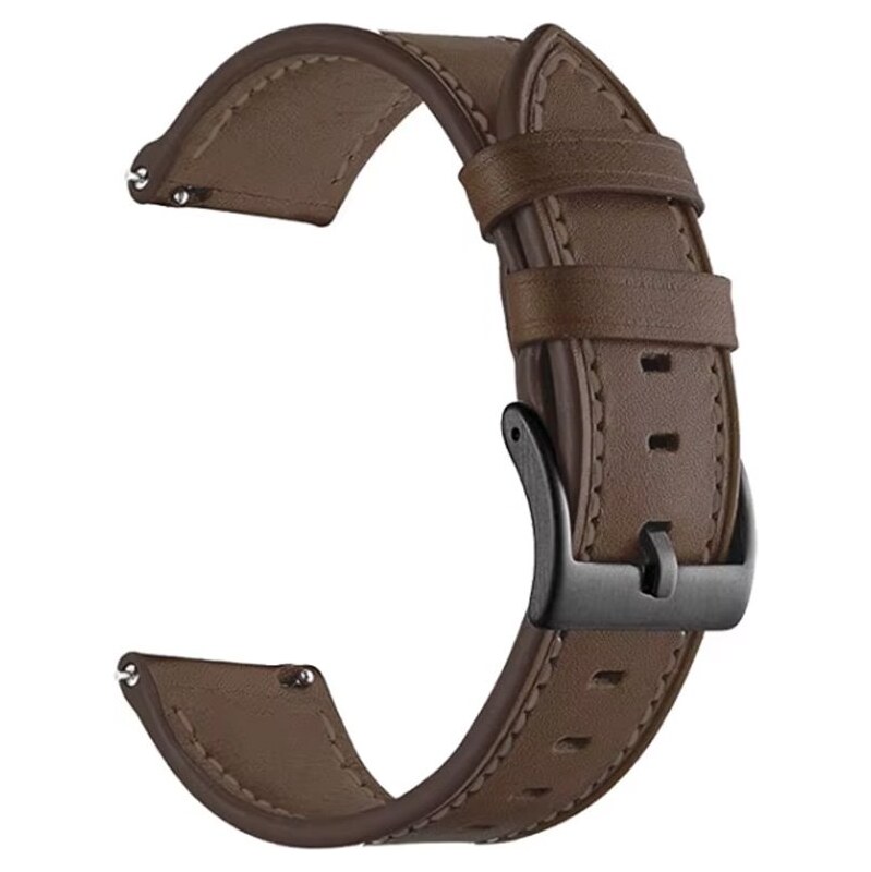 Madvell Kožený remienok tmavohnedý s čiernym zapínaním 22 mm 67137770