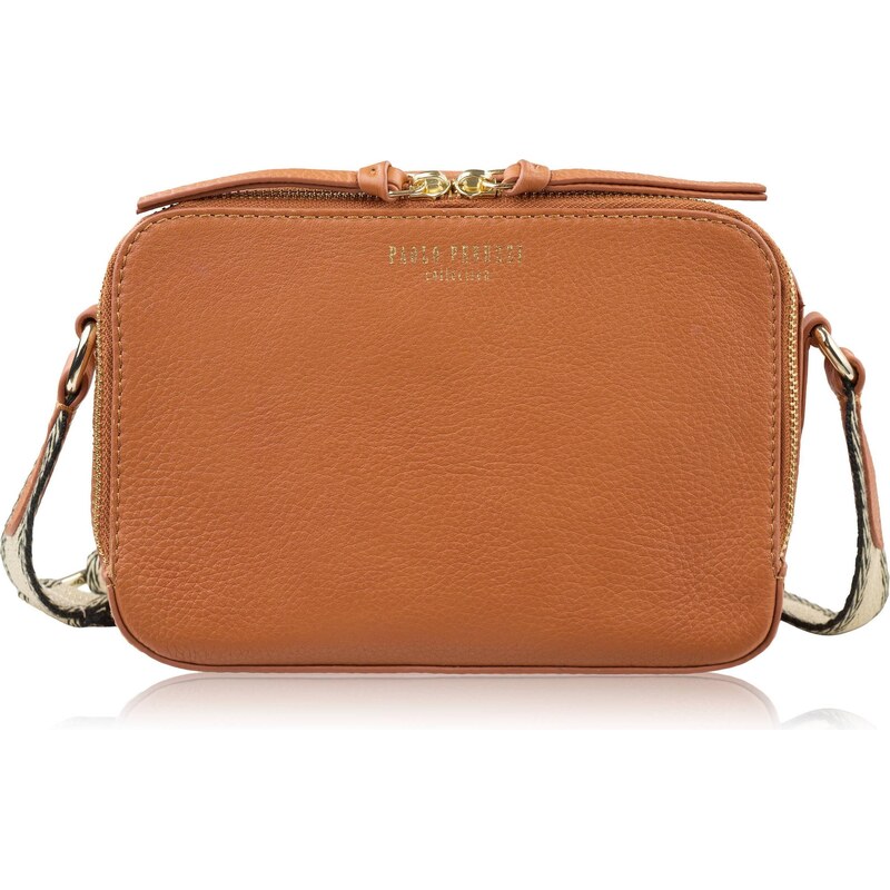 Paolo Peruzzi Dámska kožená taška cez rameno | koňak KV-03-CG 66887816