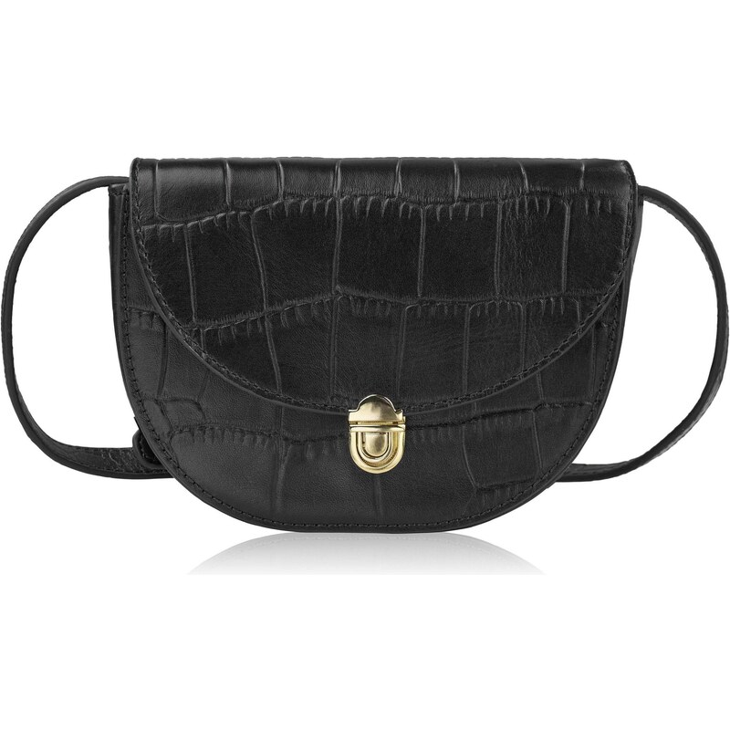 Paolo Peruzzi Malá kožená dámska kabelka | čierna KV-01-BL 66820296