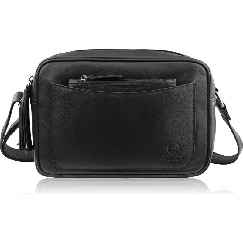 Paolo Peruzzi Dámska kožená taška cez rameno | čierna AY-20-BL 67123245