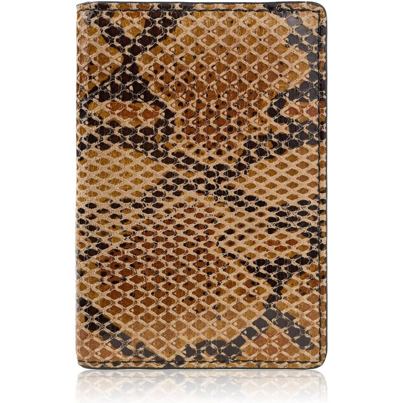 Paolo Peruzzi Elegantné kožené puzdro na karty s RFID | svetlohnedá KV 66887808