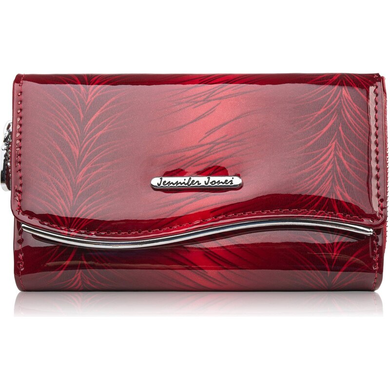 Jennifer Jones Dámska lakovaná kožená peňaženka s krokodílím vzorom | 66882533