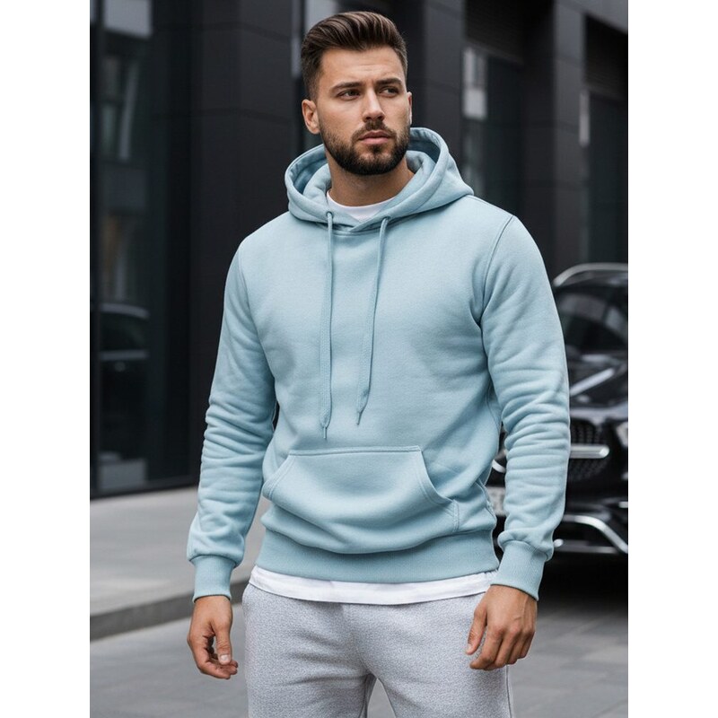 Dstreet Nebeská mikina pre pánov s kapucňou 62353533