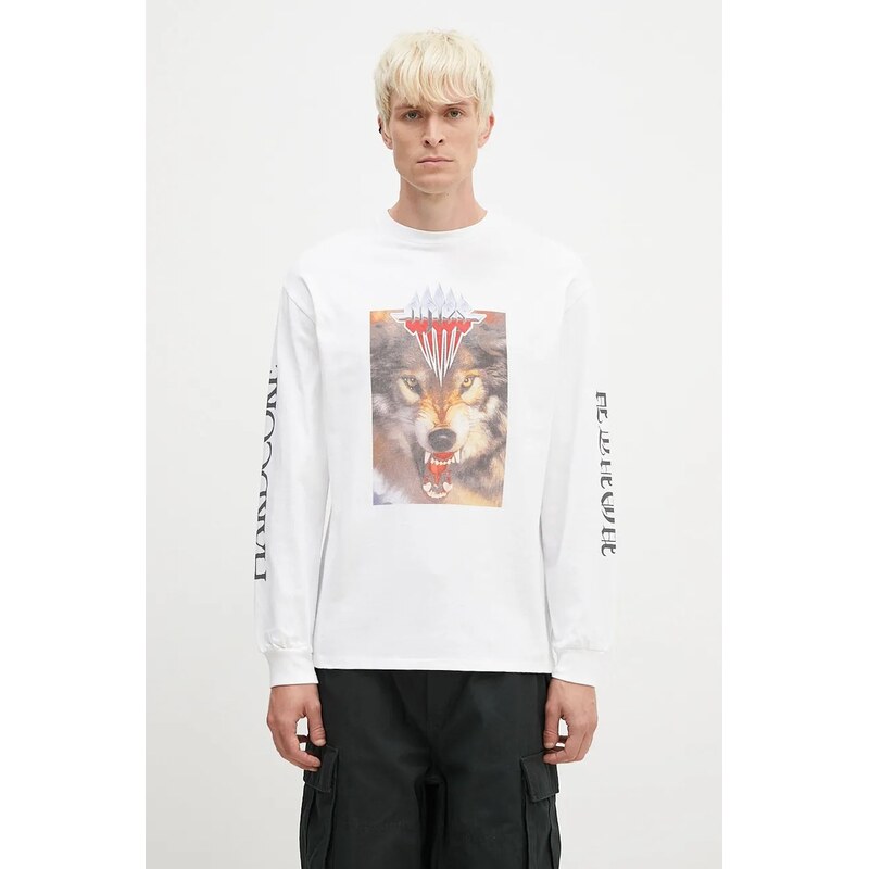 Bavlnené tričko s dlhým rukávom Aries Wolf Longsleeve Tee 67155063