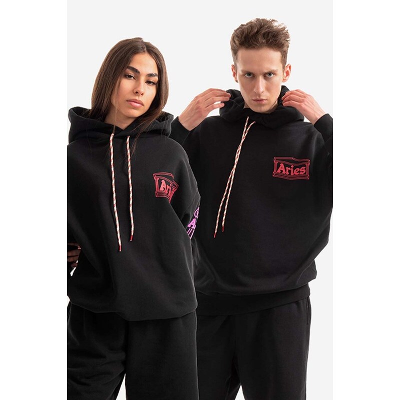 Bavlnená mikina Aries Column Hoodie AR20010 PALE MINT 67155048