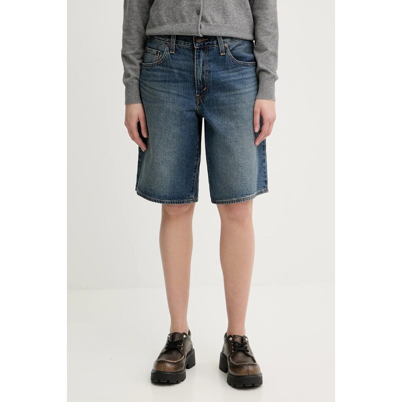 Rifľové krátke nohavice Levis BAGGY DAD 52399052