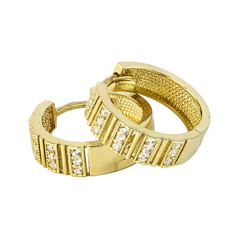 Zlaté náušnice Glare 1004 67142925