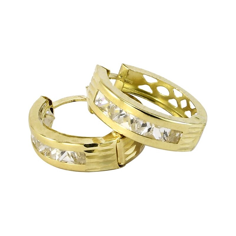 Zlaté náušnice Glare 1005 67142926