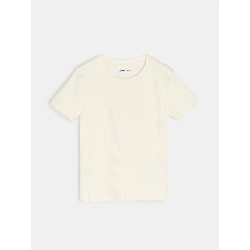 Sinsay - Tričko s krátkym rukávom - krémová 67146757