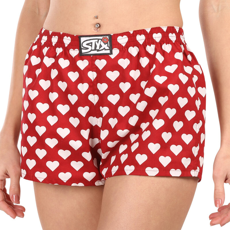 Dámske trenky Styx art klasická guma srdiečka (K1951) 67147001