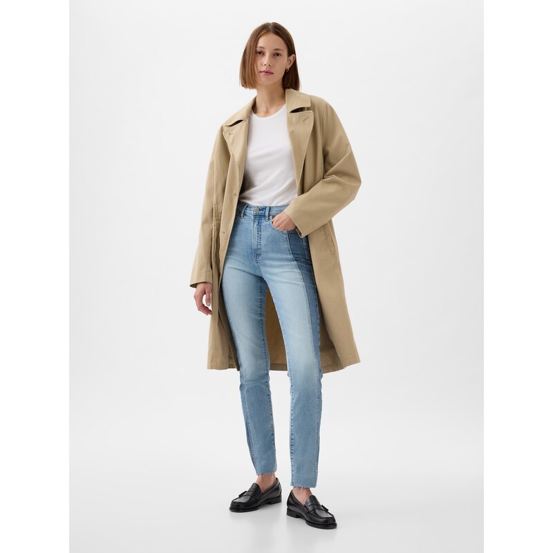 GAP Rifľové nohavice High Rise Patchwork Vintage Slim 67635918