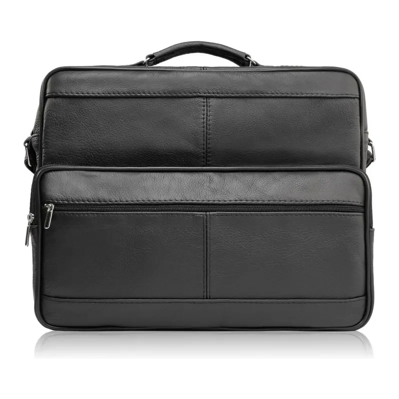 ABRUZZO Pánska kožená taška cez rameno čierna 67146867