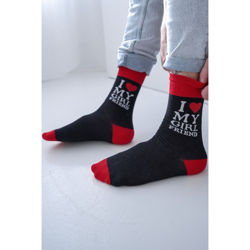 Milena Pánske ponožky I LOVE MY GIRLFRIEND 67157937