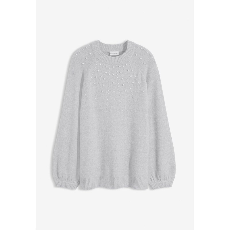bonprix Jemne pletený pulóver, farba šedá 66438120