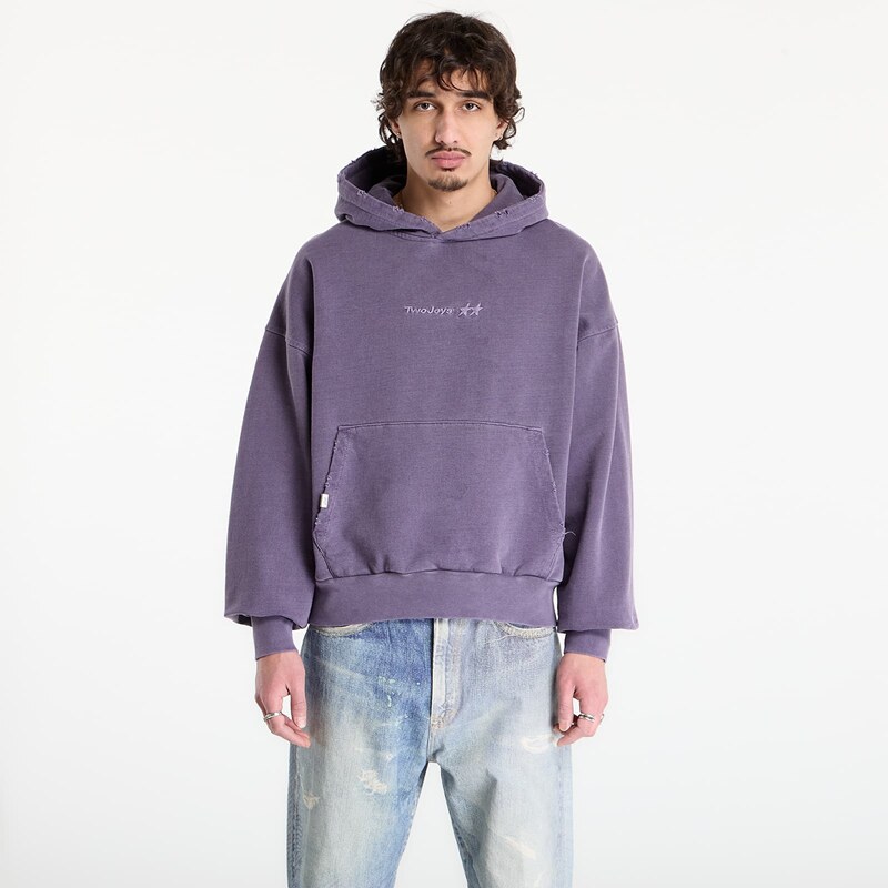 Mikina TwoJeys Icon Hoodie Pigment Dyed Purple M 67280992