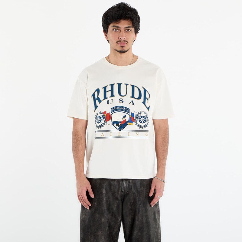 Tričko Rhude Usa Sailing Icon Tee Vintage White/ Black M 67288478