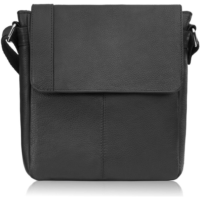 Paolo Peruzzi Pánska kožená taška cez rameno | čierna E-31-BL 63286936
