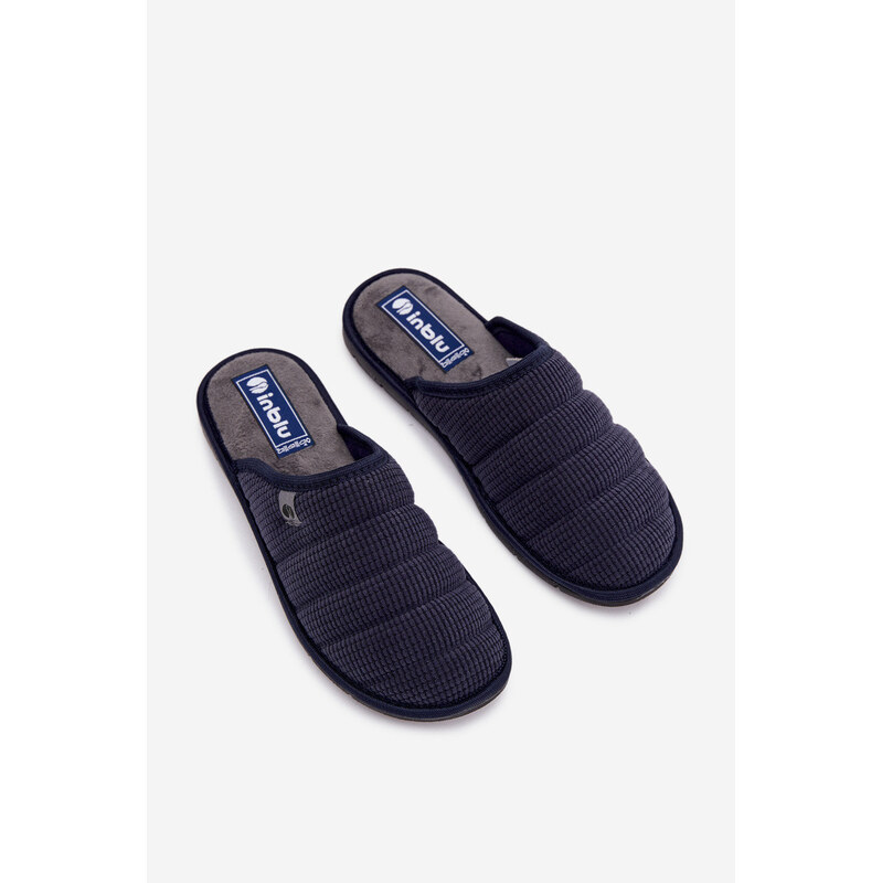 Pohodlná Pánská Domácí Obuv Pantofle Inblu 91000027 Tmavě Modrá 67262615