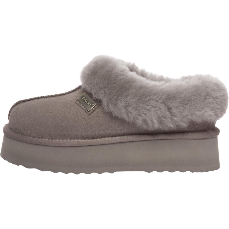 Everau Papuče Topknot sivobéžová 67152005