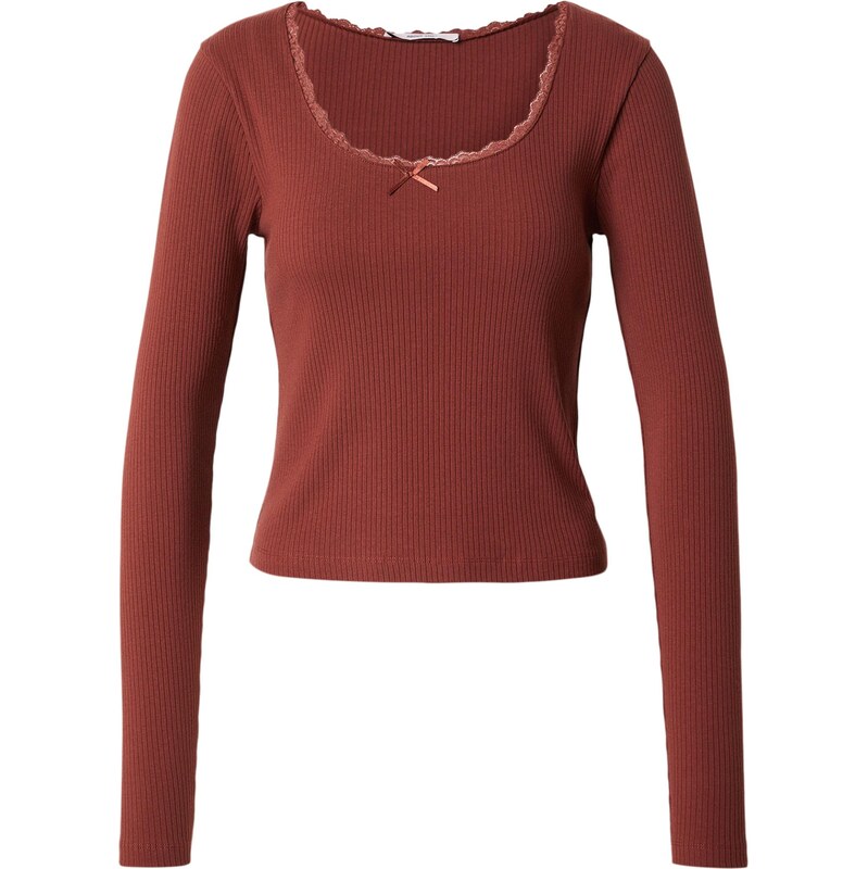 ABOUT YOU Tričko Sanja gaštanová 67152111