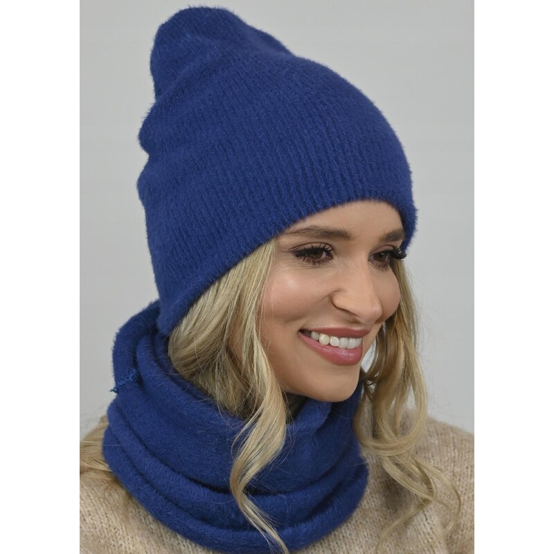 Fashionweek Exkluzívny alpakovy set čiapka a šál, pletený tunel Zizi 48751733