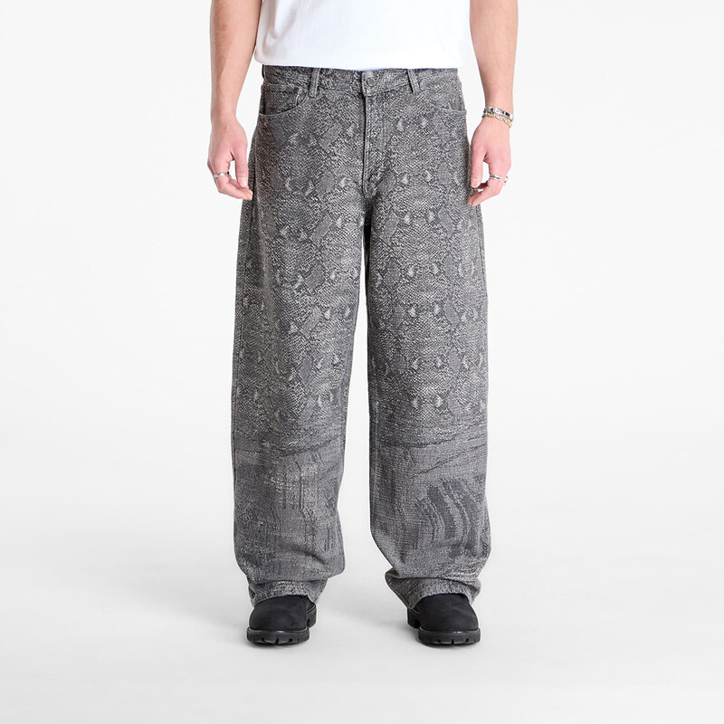 Džínsy Daily Paper Denim Snake Oversized Jeans Denim M 67154451