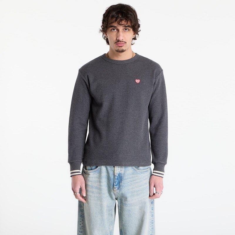 Sveter HUMAN MADE Thermal L/S T-Shirt UNISEX Charcoal XL 67148719