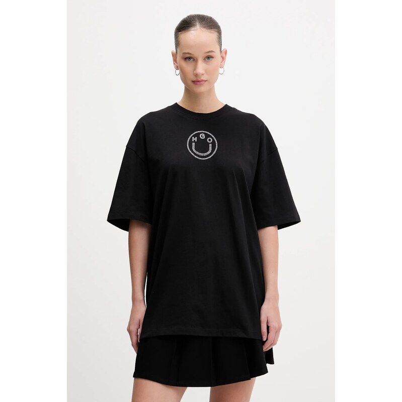 Bavlnené tričko Hugo Blue Oversized _Tee_B_9 67161088