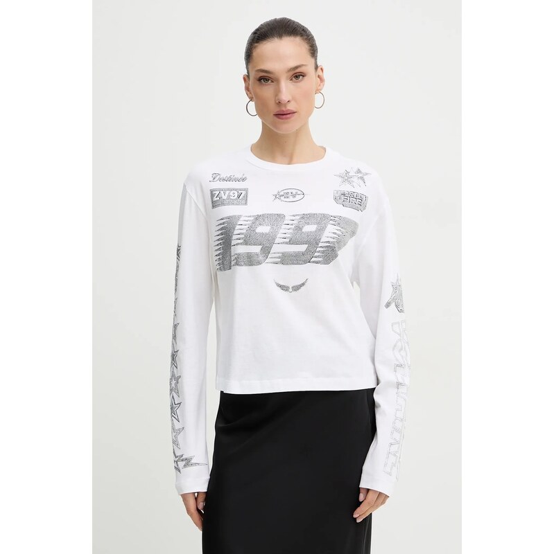 Bavlnené tričko s dlhým rukávom ZADIG&VOLTAIRE 67161108