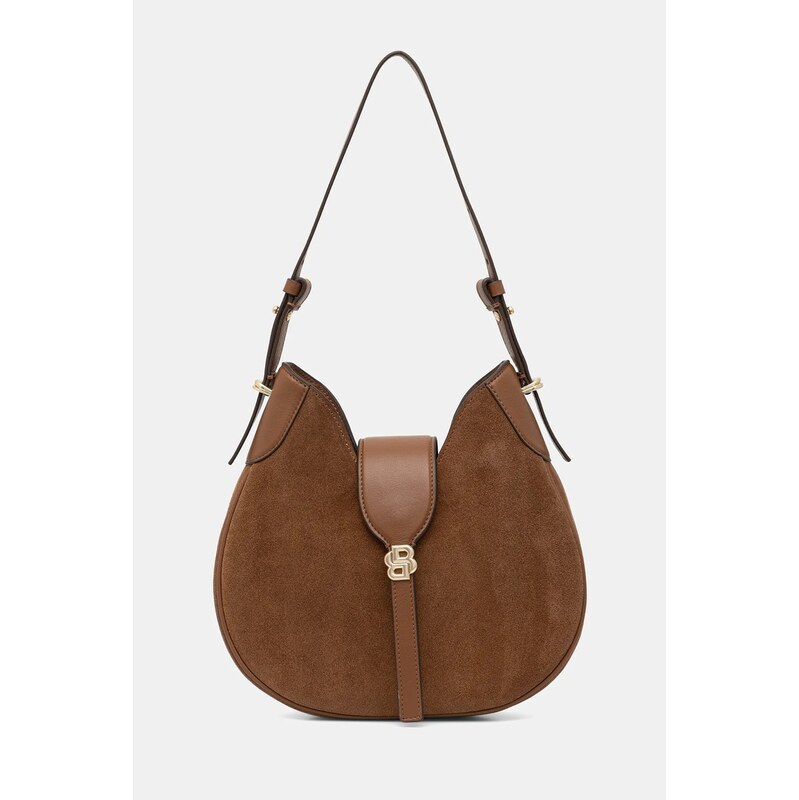 Semišová kabelka BOSS BOSS BEYOND Hobo S 67161172