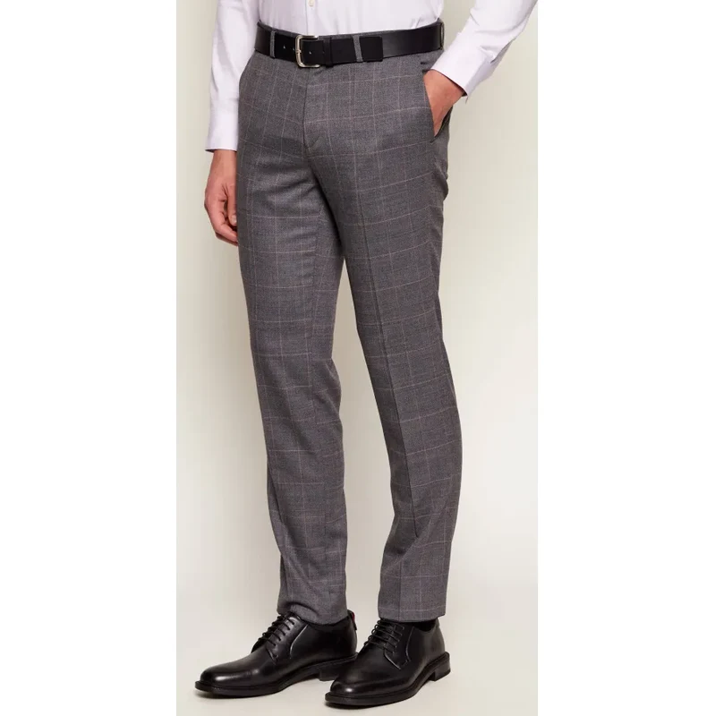 HUGO Nohavice Hesten253X | Extra slim fit | s prímesou vlny 67156890