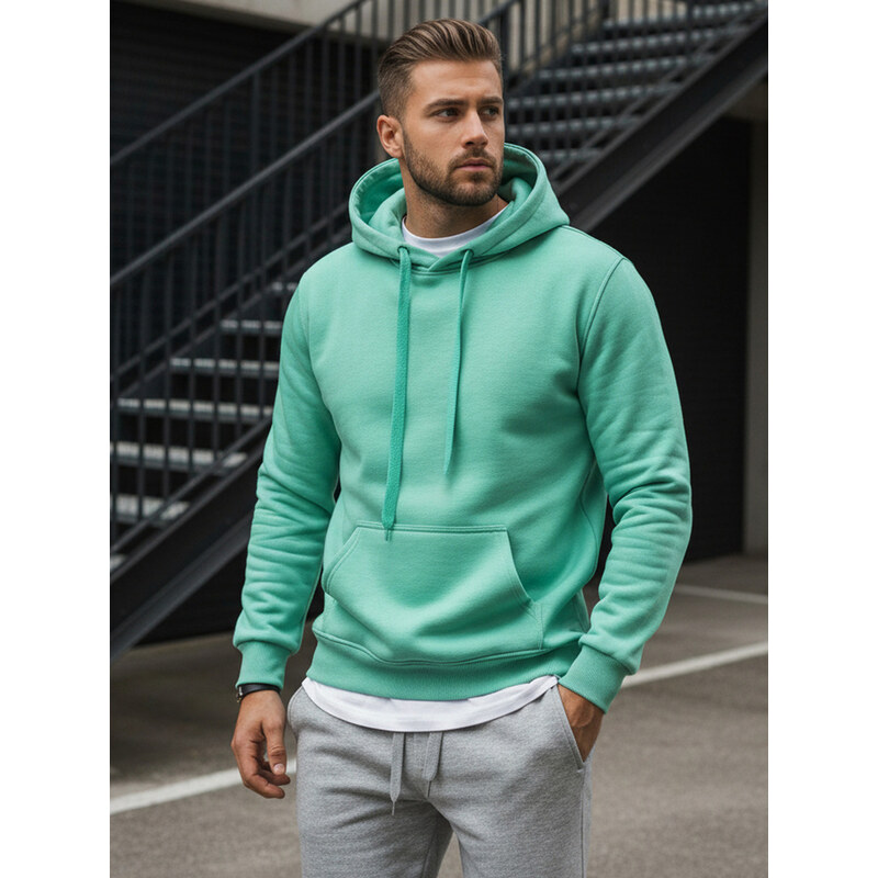 BASIC Mintova pánska mikina s kapucňou BX4946 22045288