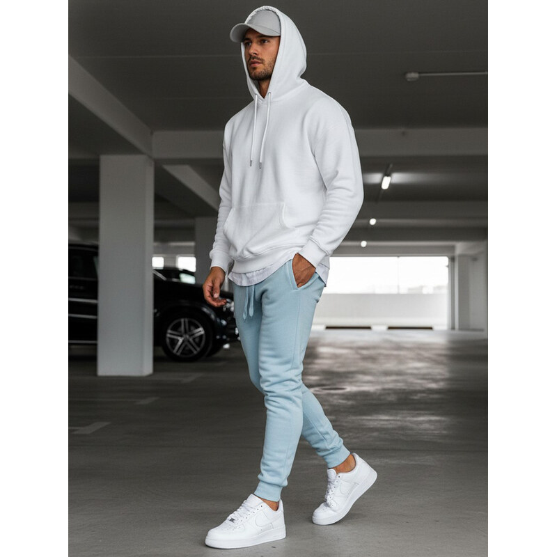 BASIC Svetlomodré pánske tepláky UX3450 28545077