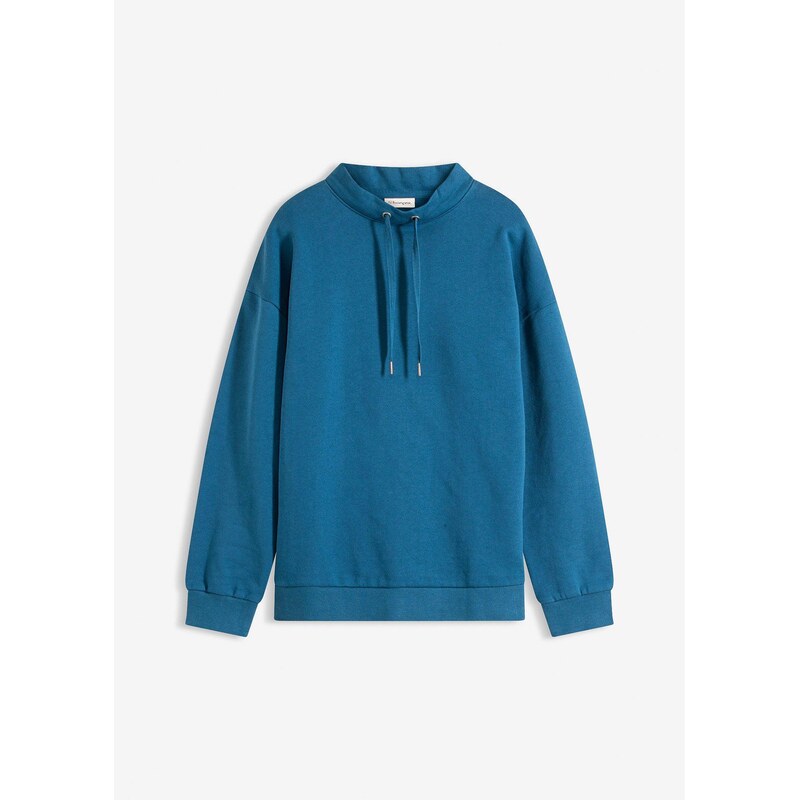 bonprix Mikina z čistej bio bavlny, farba modrá 67157669