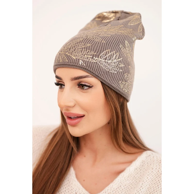 Kesi Dámska zimná čiapka s dvojitým lemom K426 67157913