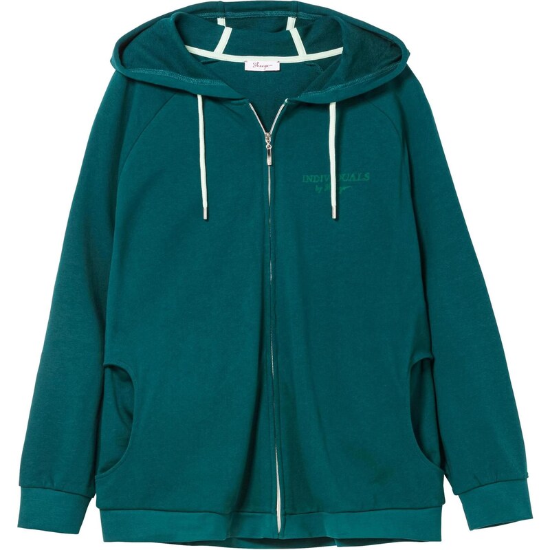 SHEEGO Tepláková bunda petrolejová 67163639