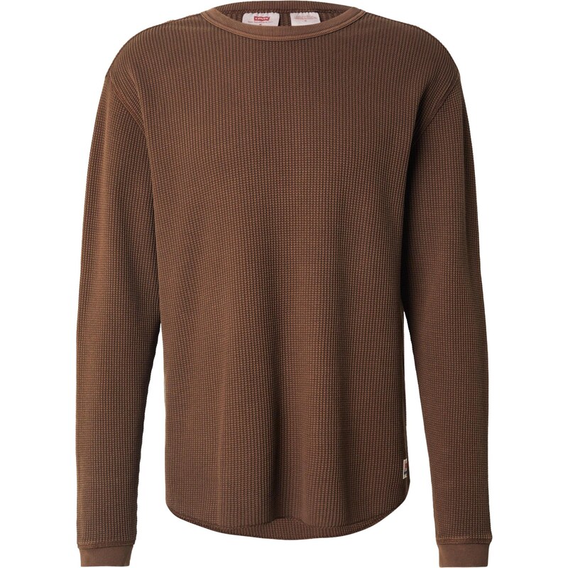 LEVIS Tričko Long Sleeve Relaxed Thermal Tee hnedá 67163783