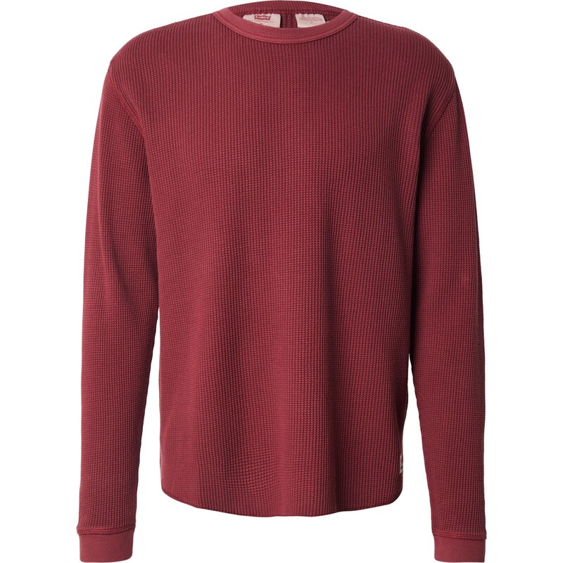 LEVIS Tričko Long Sleeve Relaxed Thermal Tee bordová 67163784