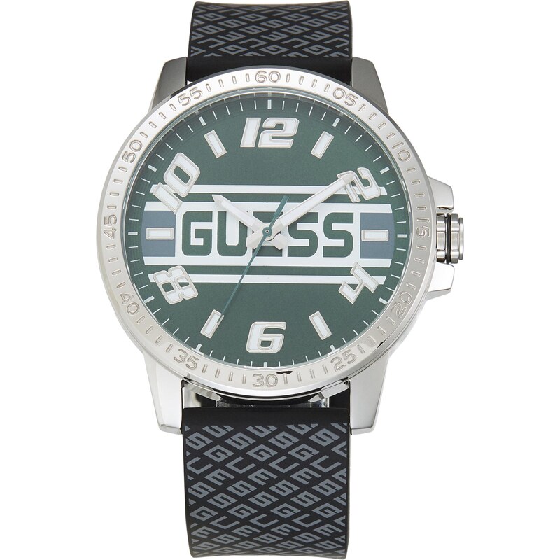 GUESS Analógové hodinky COUPE sivá / zelená / čierna 67163794