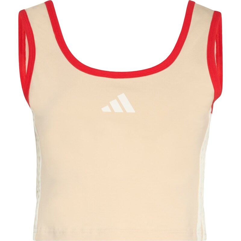 ADIDAS SPORTSWEAR Športový top Stadium béžová / červená / biela 67163832