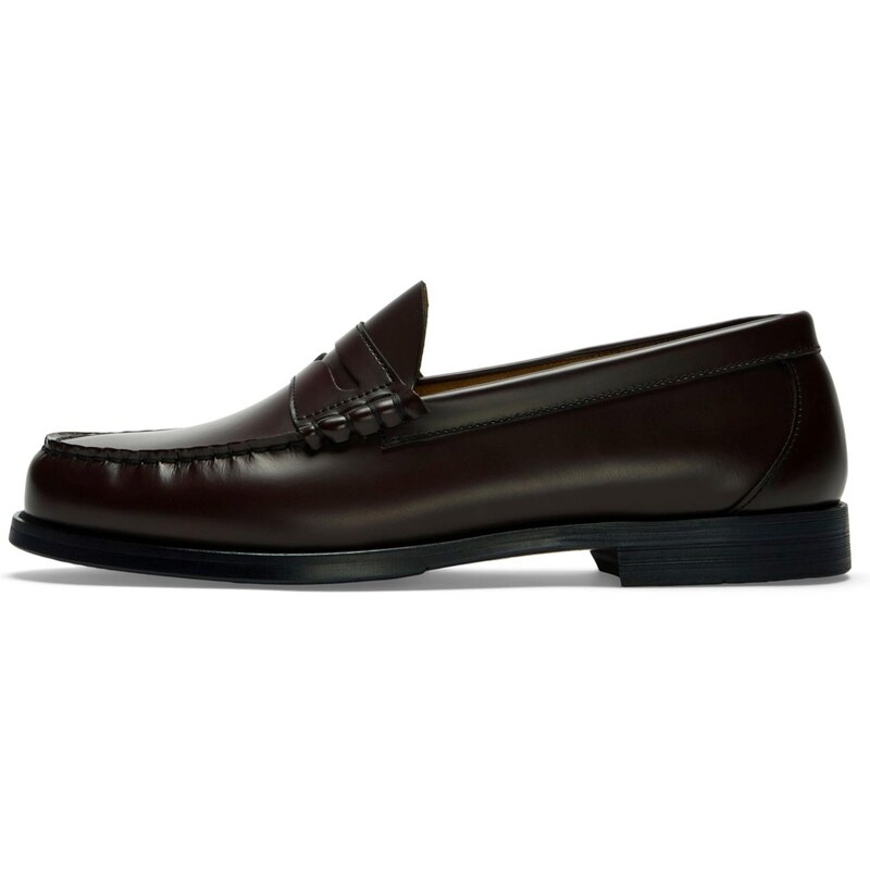 SELECTED Mokasíny SLHBilly vínovo červená 67178765