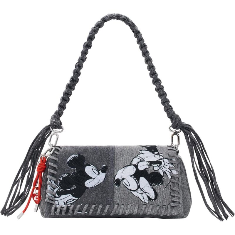 Desigual Kabelka na rameno Mickey Mouse čierna / čierny denim / biela 67164027