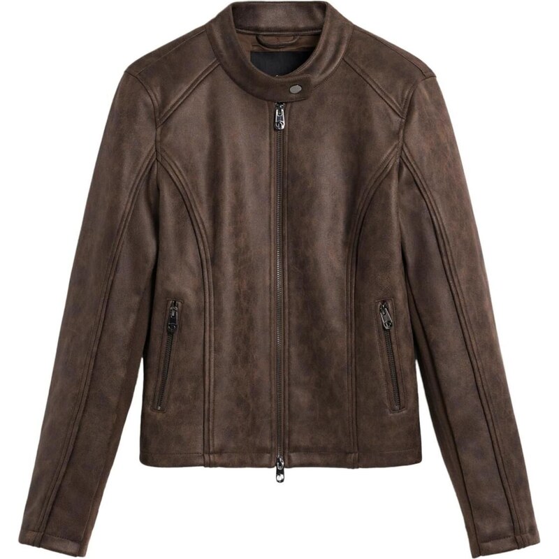 Desigual Prechodná bunda hnedá 67164032