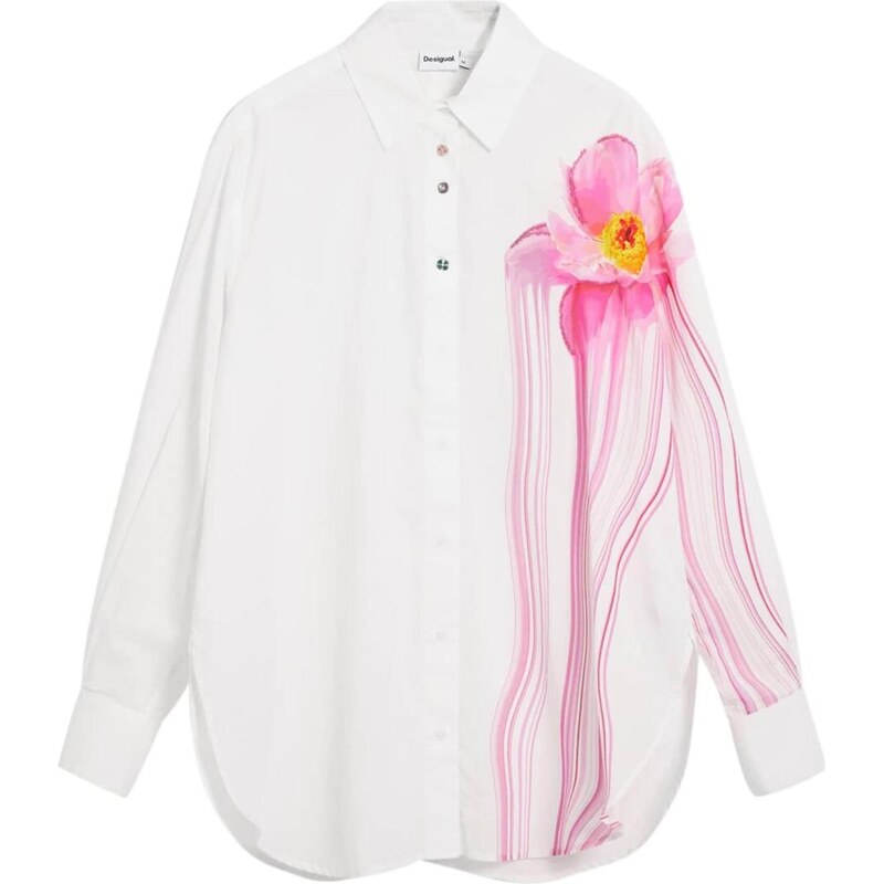 Desigual Blúzka žltá melírovaná / ružová / biela 67164024